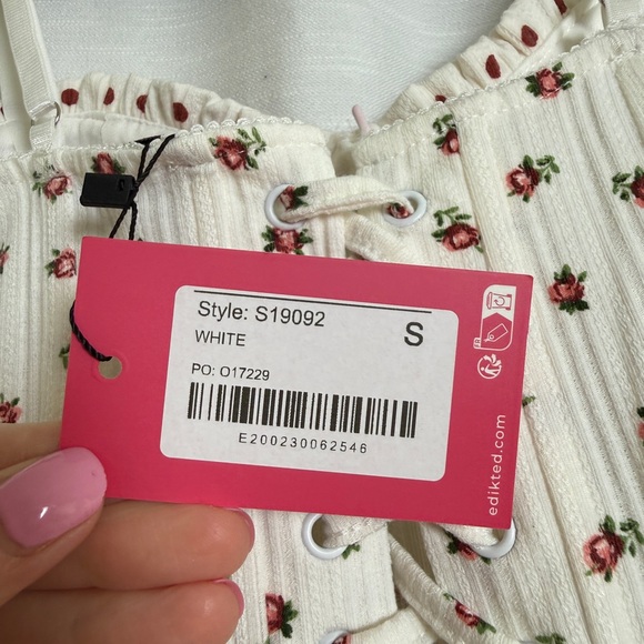 Edikted Floral Corset Top & Mini Skirt Matching Festival Set | NWT Size S & XS - Picture 12 of 17